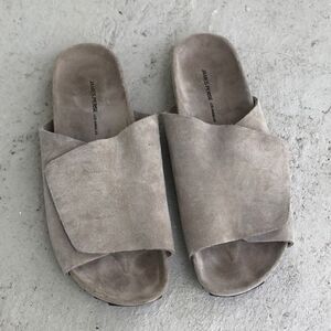 James Perse Suede slides